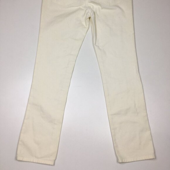 NWT CHAPS 5 Pocket Ivory MultiColor Floral Print Slimming Fit Slim Ankle Jeans - Picture 11 of 14